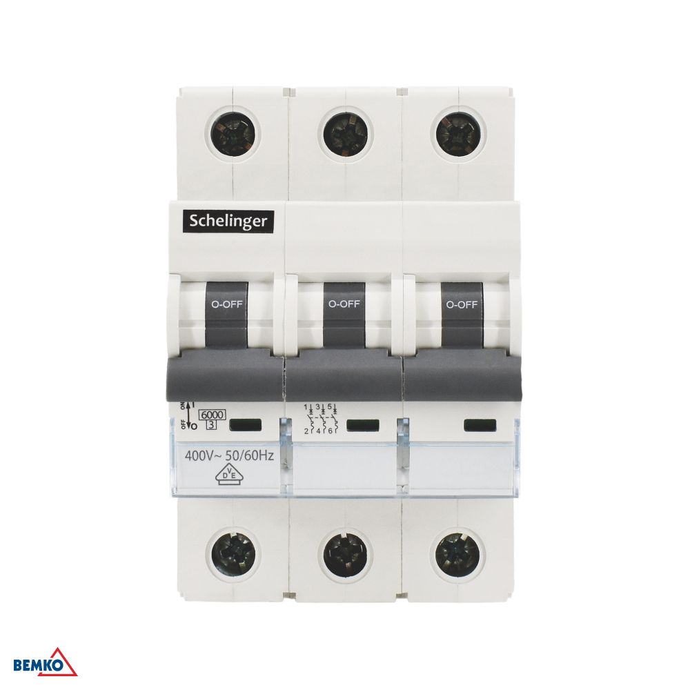  A02-G8-3P-B06 SCHELINGER automatski osigurač B 6A 3P 6kA