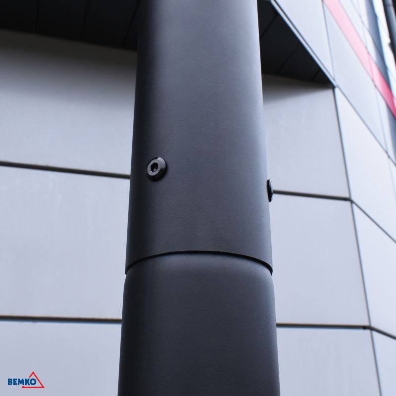 C84-SSO-S3M-160-060-BL BEMKO STUP RASVJETNI SKLOPNI 3M 160X160MM FI 60MM CRNI