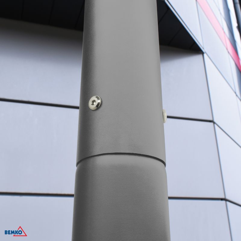 C84-SSO-S3M-160-060-DG BEMKO STUP RASVJETNI SKLOPNI 3M 160X160MM FI 60MM SIVI