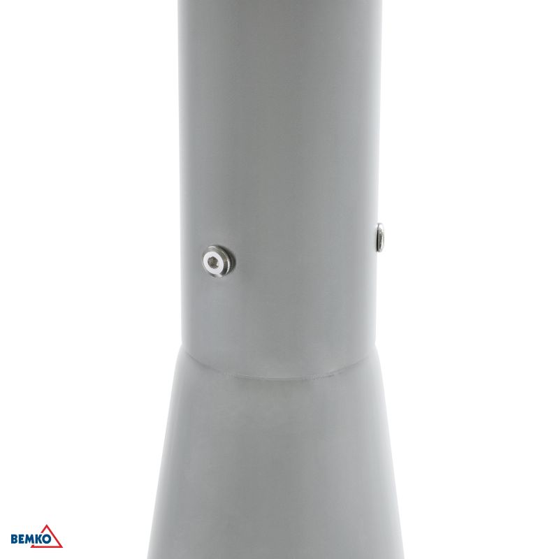 C84-SSO-S3M-160-060-DG BEMKO STUP RASVJETNI SKLOPNI 3M 160X160MM FI 60MM SIVI