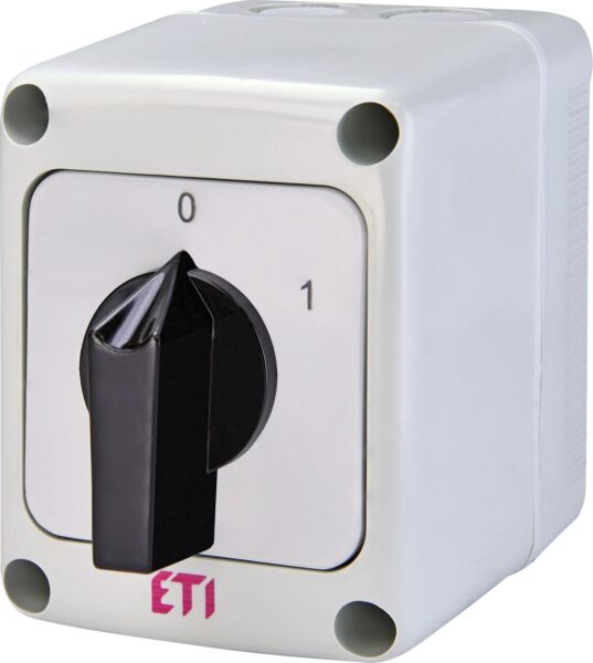 ETI 4773164 ETI grebenasta sklopka 0-1 nadgradna 16A 3P CS 16 10 PN