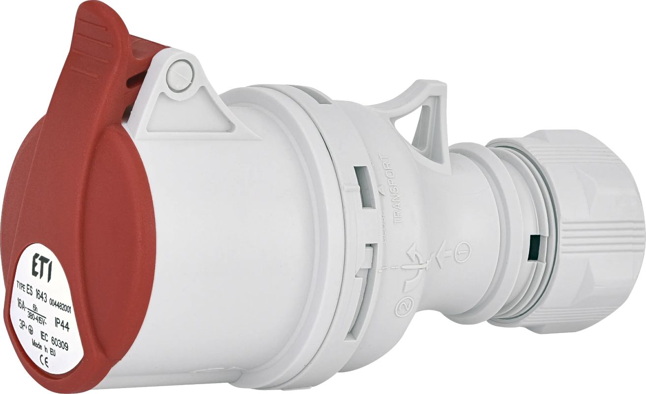 ETI 4482001 ETI industrijska utičnica 16A 3+PE ES 1643 400V IP44