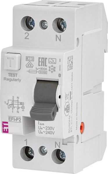 ETI 2061111 ETI FID sklopka 2P 25A/0,03 EFI
