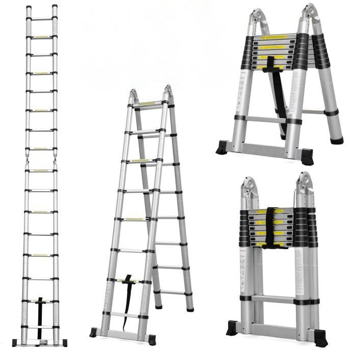 MV Logistic 1240 Ljestve TELESKOPSKE dvodijelne 2x6 gazišta